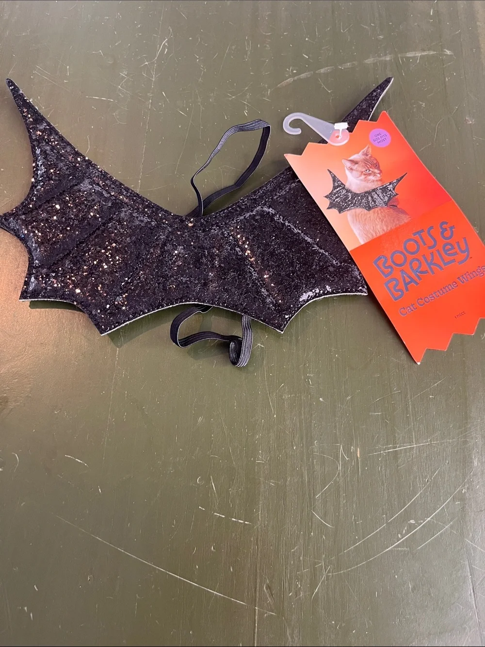 Boots & Barkley Black Glitter Bat Wings for Small Pets
